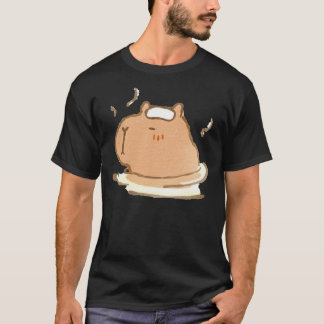 Camiseta Capybara relaxando num primavera quente