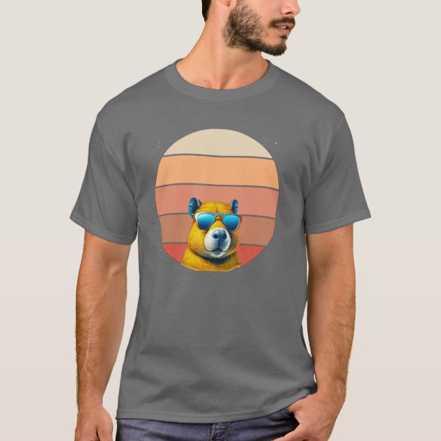 Camiseta Capybara Retro (Frente)