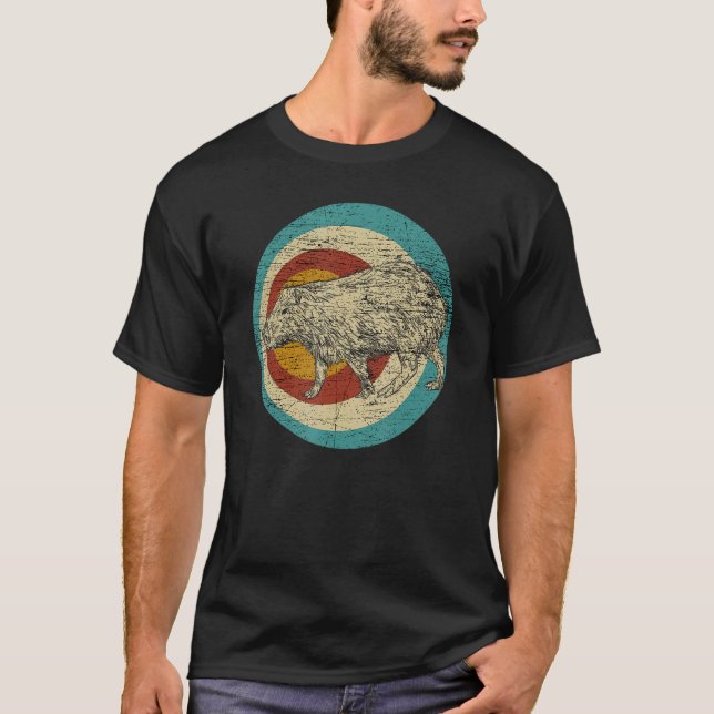 Camiseta Capybara retro animal Capybara 1 (Frente)