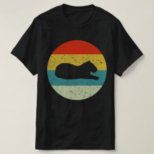 Camiseta capybara retro vintage silhouette 70s