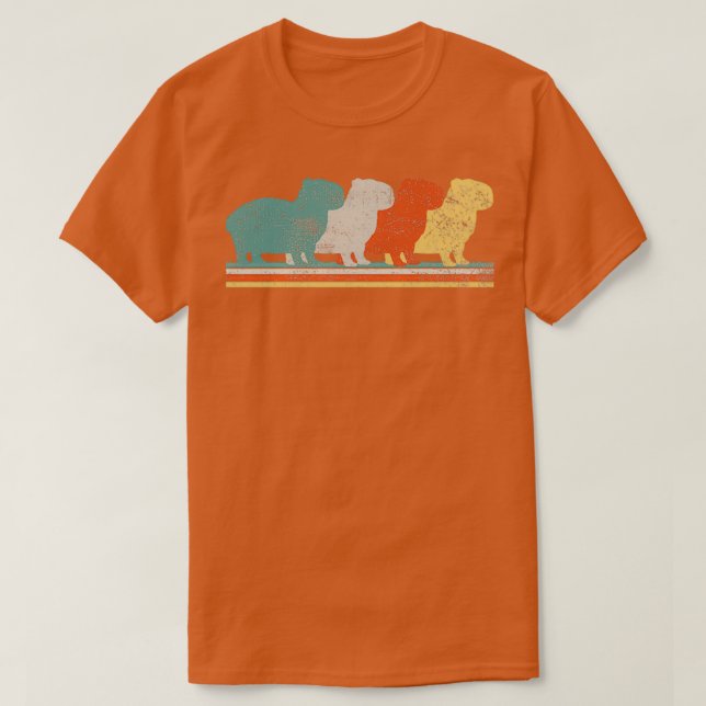 Camiseta Capybara Rodent Retro Vintage (2) (Frente do Design)