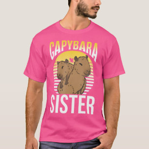 Camiseta Capybara Sister Rodent Lover Animal Capybaras