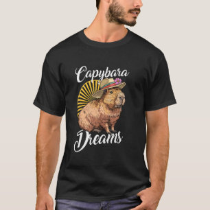Camiseta Capybara sonha com a bonitinha Capybara vestindo u