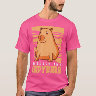 Camiseta Capybara South American Rodent Respeita A Capybar