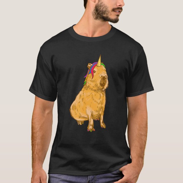 Camiseta Capybara Unicorn (Frente)