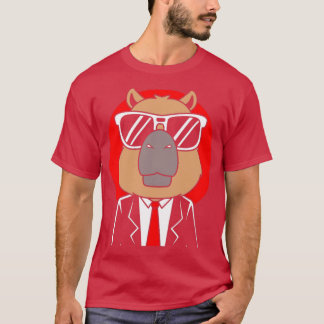Camiseta Capybara Vestindo Tuxedo Funny Capybara