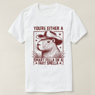 Camiseta Capybara Você ou é uma Smart Fella - Fart Smella