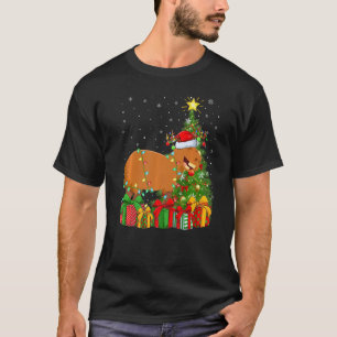 Camiseta Capybara Xmas Holiday Papais noeis Capybara Christ