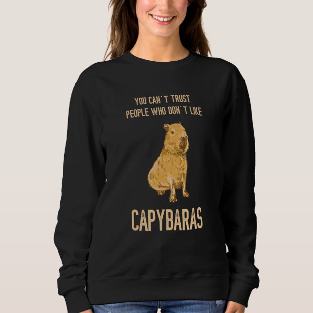 Camiseta Capybara You Can t Trust People Rodent Animal Capy (Frente)