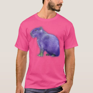 Camiseta Capybaras Amadurece Espaço Cute Capybara Martian P