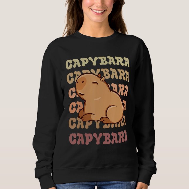 Camiseta Capybaras Cute Retro Vintage Capy  Rodent (Frente)