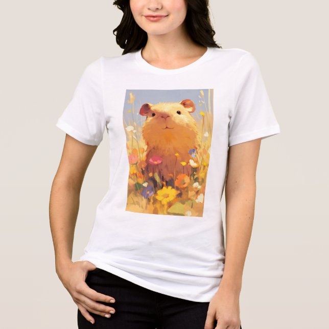 Camiseta Capybara's Grassy Retreat (Frente)