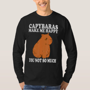 Camiseta Capybaras me faz feliz Capybaras Capybara