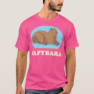 Camiseta Capybaras Pet Pai De Capybara Mimada