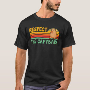 Camiseta Capybaras Respeita As Crianças Rodentes Capybara C