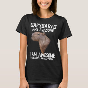 Camiseta Capybaras são incríveis, então sou Capibara Engraç