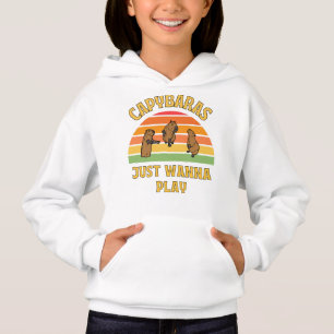 Camiseta capybaras só quer jogar slogan