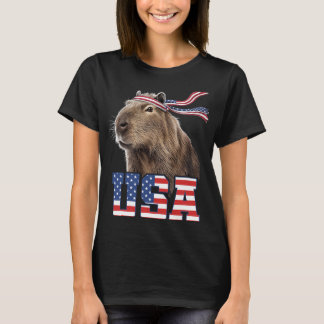 Camiseta Capyra Usa Bandeira Patriótica Americana Homens Mu