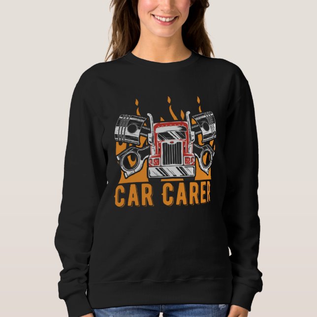 Camiseta Car Carer Mechanic Driver Car Repair Driving Car (Frente)