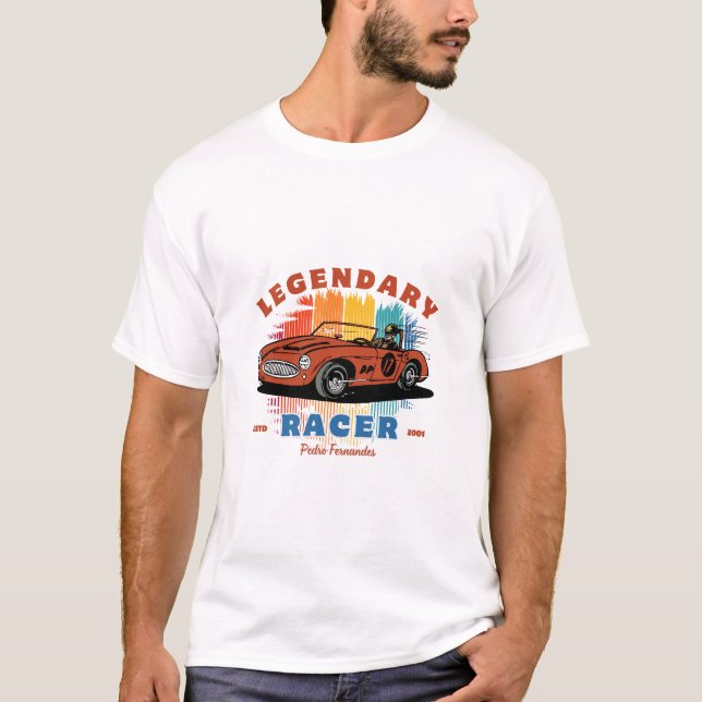 Camiseta Car Night Drive Endless Roads (Frente)