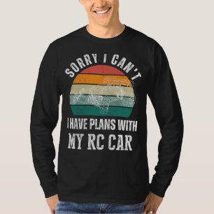 Camiseta Car Planos RC: Dirigir para o Controle Humor e Rem