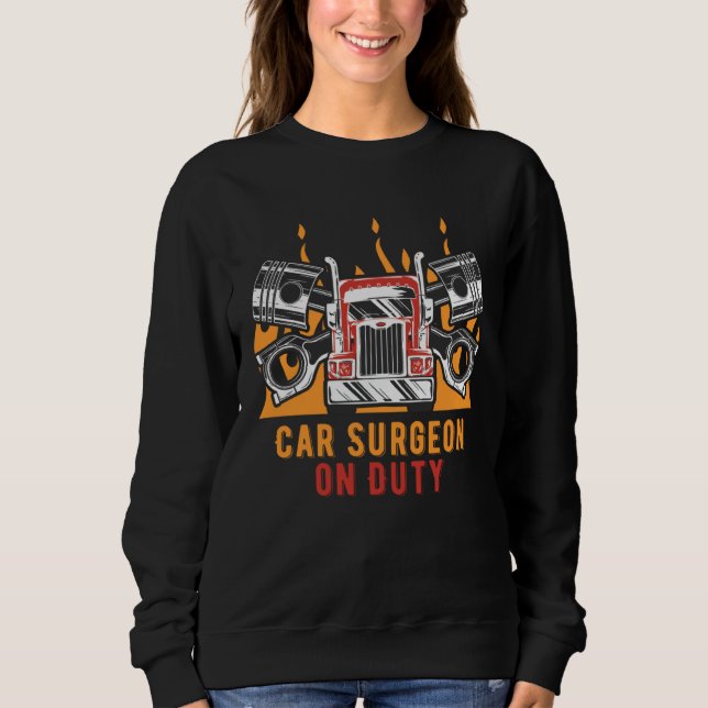 Camiseta Car Surgeon on Duty Mechanic Car  Car Repair (Frente)
