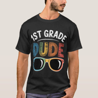Camiseta Cara aluna da escola primária do 1º ano