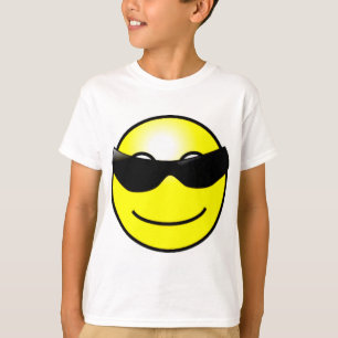 Camiseta Cara amarela dos óculos de sol legal