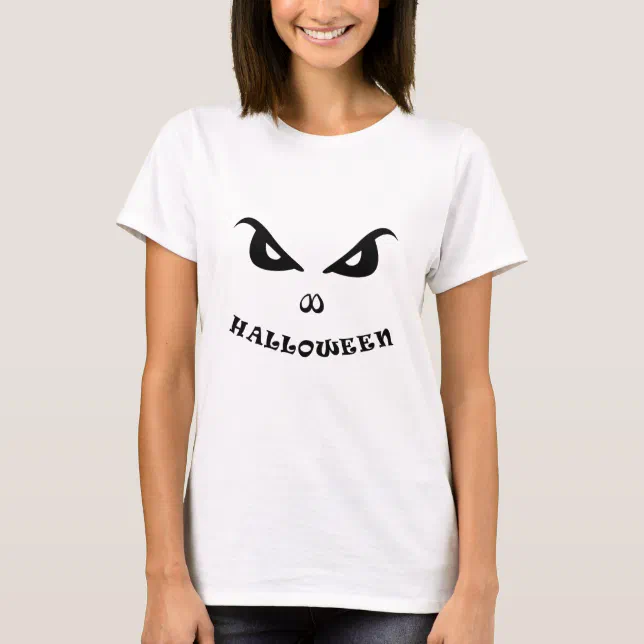 Camiseta Cara assustadora do Dia das Bruxas