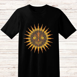 Camiseta Cara assustadora sorrindo sol