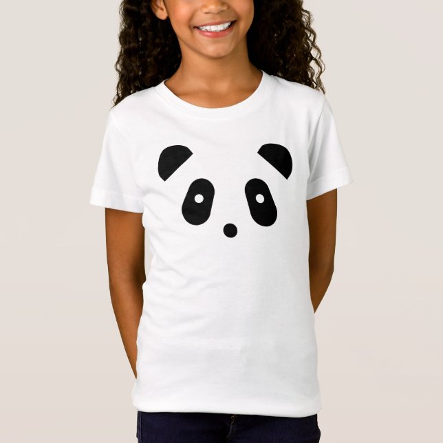 Camiseta Cara bonito da panda do ~ de Kawaii (Frente)