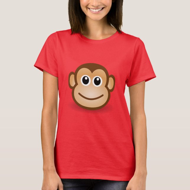 Camiseta Cara bonito do macaco (Frente)