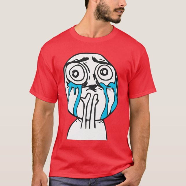 Camiseta Cara bonito Meme da raiva da sobrecarga do (Frente)