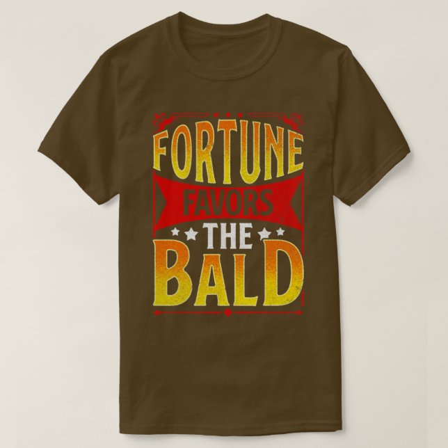 Camiseta Cara careca Engraçada Favorece o careca (Frente do Design)
