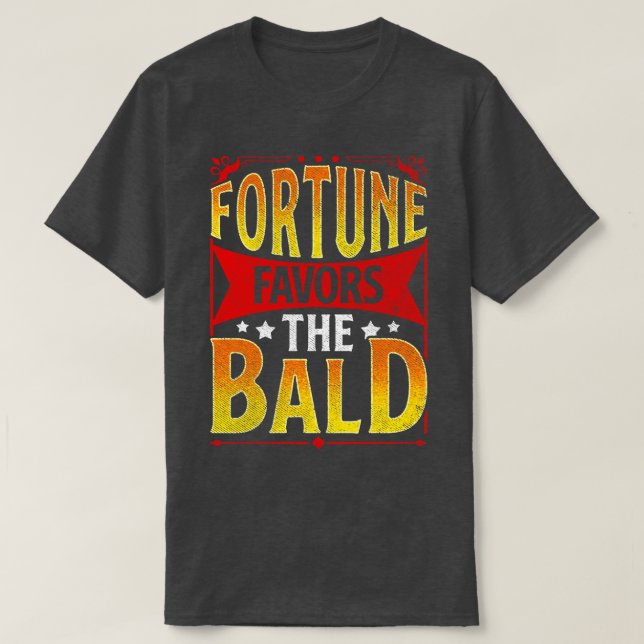 Camiseta Cara careca Engraçada Favorece o careca (Frente do Design)