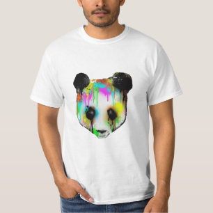 Camiseta Cara colorido panda