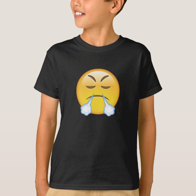 Camiseta Cara com olhar de Triumph Emoji (Frente)