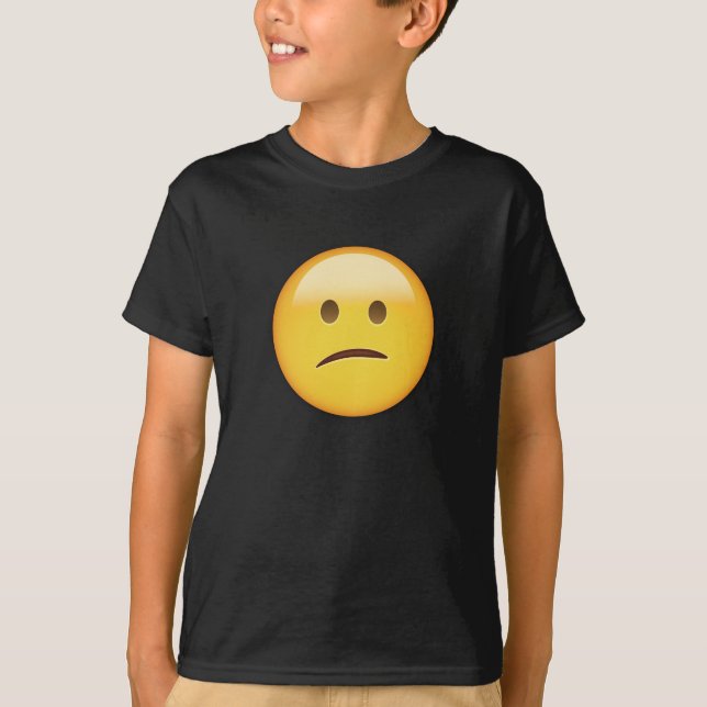 Camiseta Cara confusa Emoji (Frente)