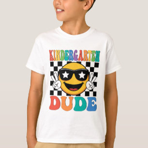 Camiseta Cara da Pré-Escola no Primeiro Dia de Aula Menino