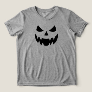 Camiseta Cara de abóbora clássica e assustadora