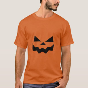 Camiseta Cara de abóbora de Halloween Jack-o-lantern