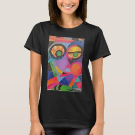 Camiseta Cara de Abstrato masculino