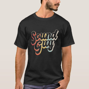 Camiseta Cara de áudio Studio Retro Sound Engenheiro Tech T