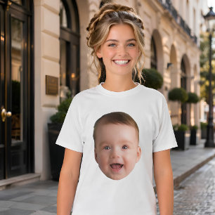 Camiseta Cara de bebê personalizada, fotografia personaliza