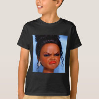 Cara de boneca preta enojada e irritada meme Cara