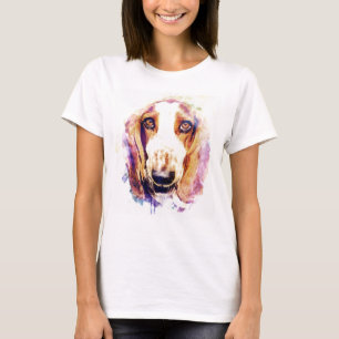 Camiseta Cara de Cachorro Basset Hound Fofo