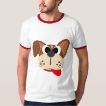 Cara de cachorro de desenho animado engraçado