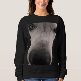 Camiseta Cara de cachorro nariz grande aqui está olhando pa