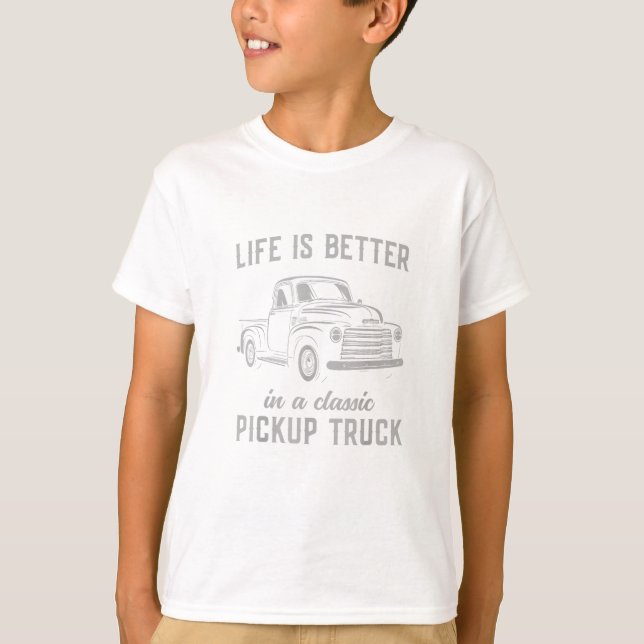 Camiseta Cara de Caminhonete Clássica Vintage (Frente)