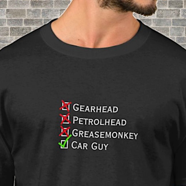 Camiseta Cara De Carro De Carro Greasemonkey De Petrolhead (Criador carregado)